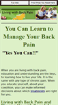 Mobile Screenshot of living-with-back-pain.org